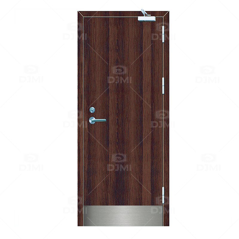 jamb staining black entry Wood Grain Steel Door